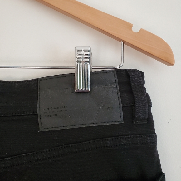 ZARA | High Rise Skinny Distressed Black Denim Jeans (Size 31) - Picture 8 of 9